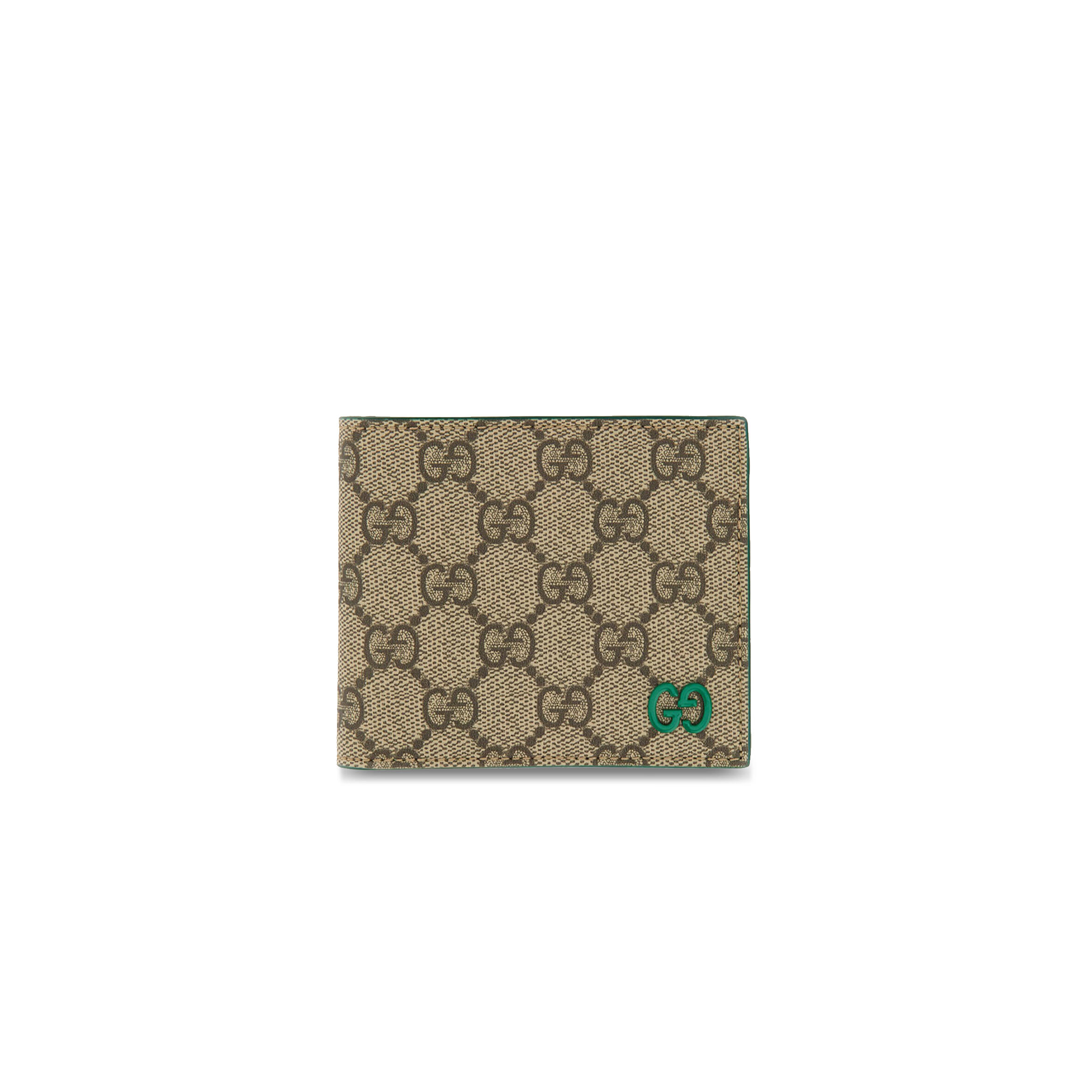 GUCCI GREEN INTERIOR GG COIN WALLET 768244 (21*9cm)